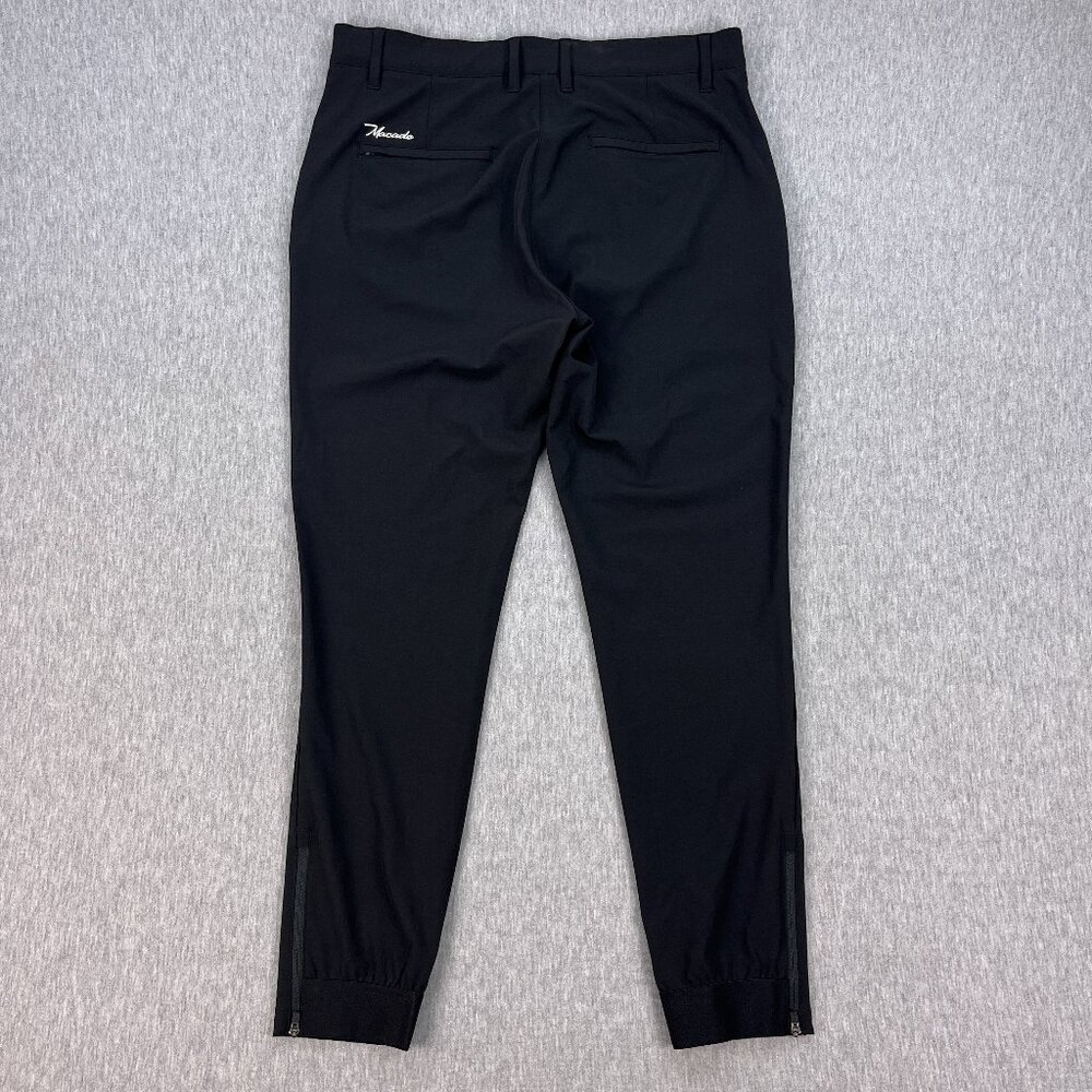 Macade 4-Way Stretch Jogger Womens 40 (L) Regular Slim-Fit Black Ankle Zip Golf - Picture 4 of 16